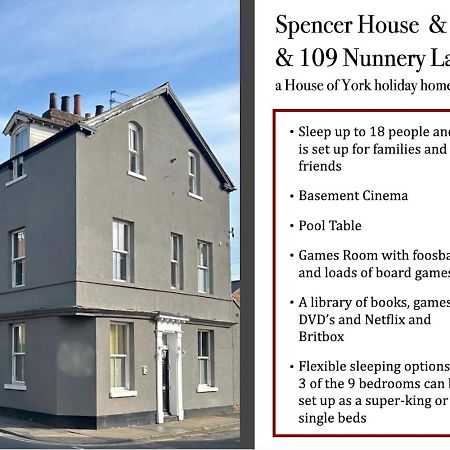 ヨーク Spencer House & 107 & 109 Nunnery Laneヴィラ エクステリア 写真
