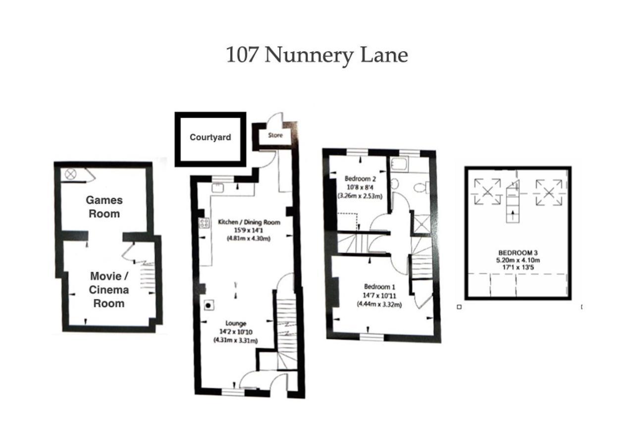 ヨーク Spencer House & 107 & 109 Nunnery Laneヴィラ エクステリア 写真